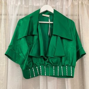 Emerald green vest/ top